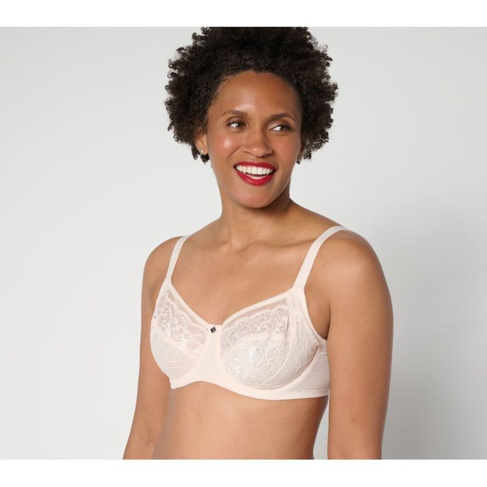 Breezies Women's Bra Sz 44DDD Natural Curves Unlined Support Sandalwood